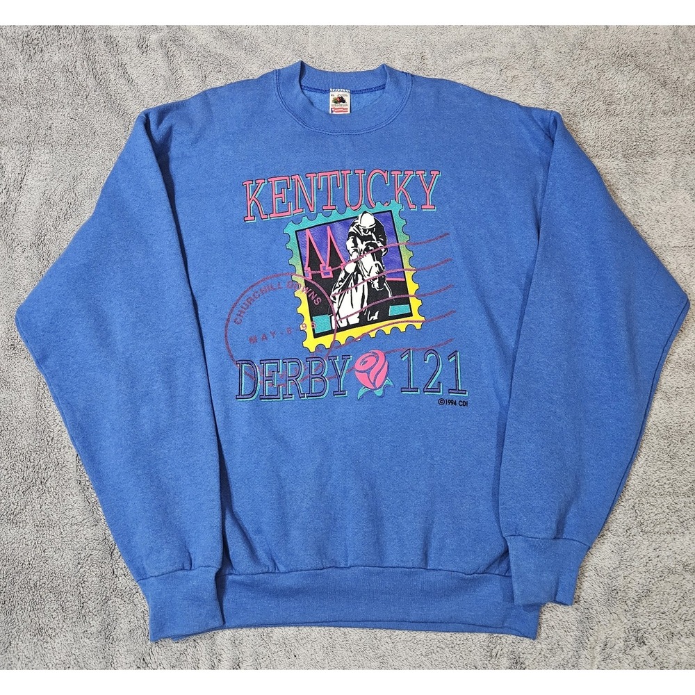 Vintage 90s Kentucky Derby Crewneck Sweatshirt Men's Size XL